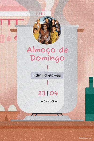Modelo de Convite de Ocasioes especiais - Almoco Convite Almoço grátis para editar