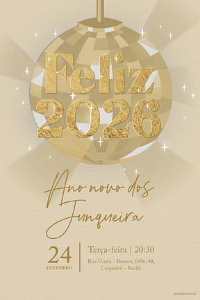 Convite de Ocasioes especiais - Ano novo globo