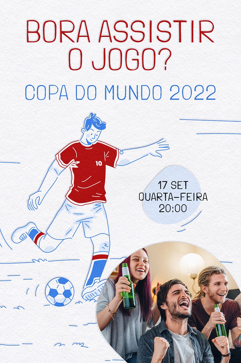 Convite de Ocasioes especiais - Bora assistir o jogo