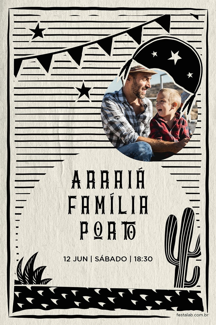 Convite de Ocasioes especiais - Cordel