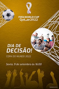 Modelo de Convite de Ocasioes especiais - Dia de Descisao amarelo Convite Dia de Descisão amarelo grátis para editar