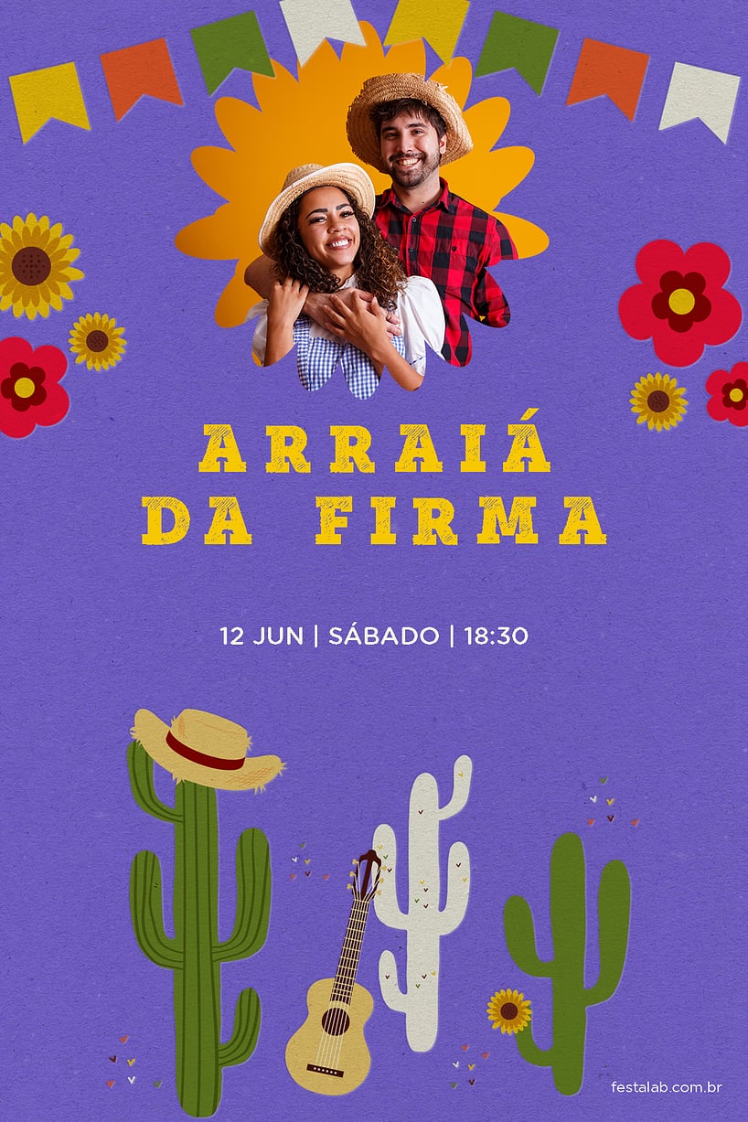 Convite de Ocasioes especiais - Festa Junina Nordeste