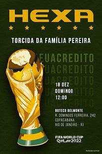 Modelo de Convite de Ocasioes especiais - Hexa Convite Hexa grátis para editar