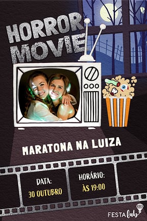 Convite de Ocasioes especiais - Horror Movie