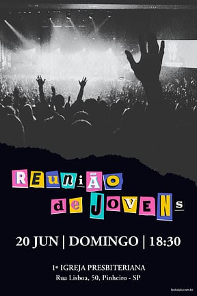 Modelo de Convite de Ocasioes especiais - Reuniao de Jovens Convite de Ocasioes especiais - Reuniao de Jovens