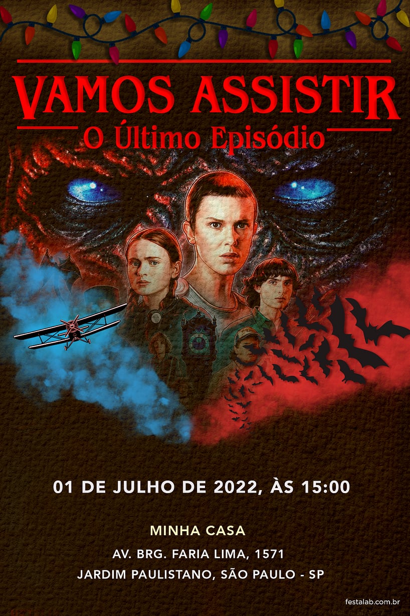 Convite Ultimo Episódio grátis para editar