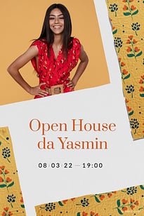 Convite Tecido Floral Amarelo grátis para editar