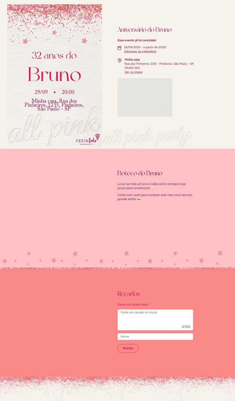 Vibe de Aniversario Adulto - All Pink