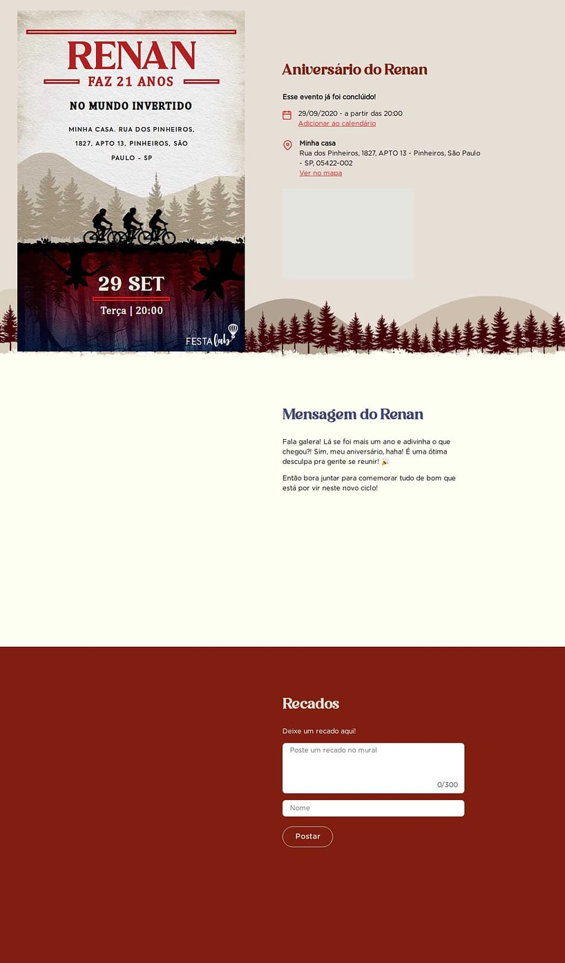 Vibe de Aniversario - Aniversario Mundo Invertido