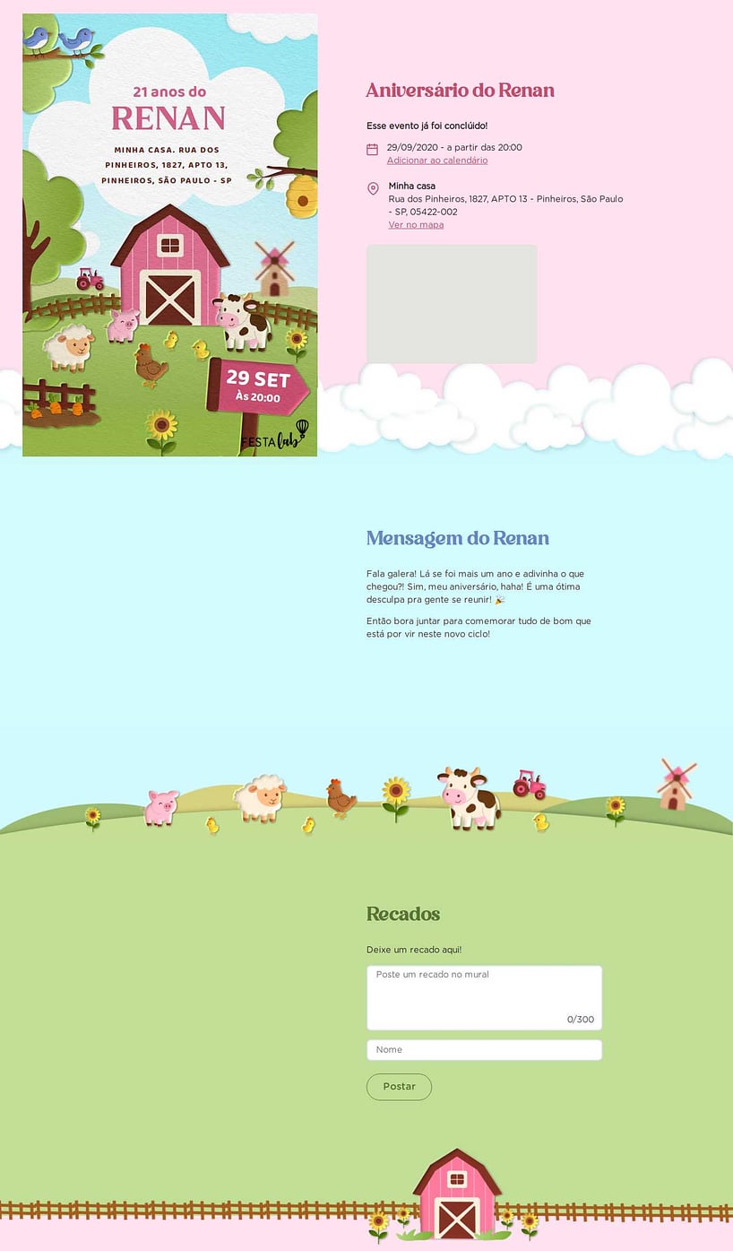 Vibe de Aniversario - Bichinhos na Fazendinha