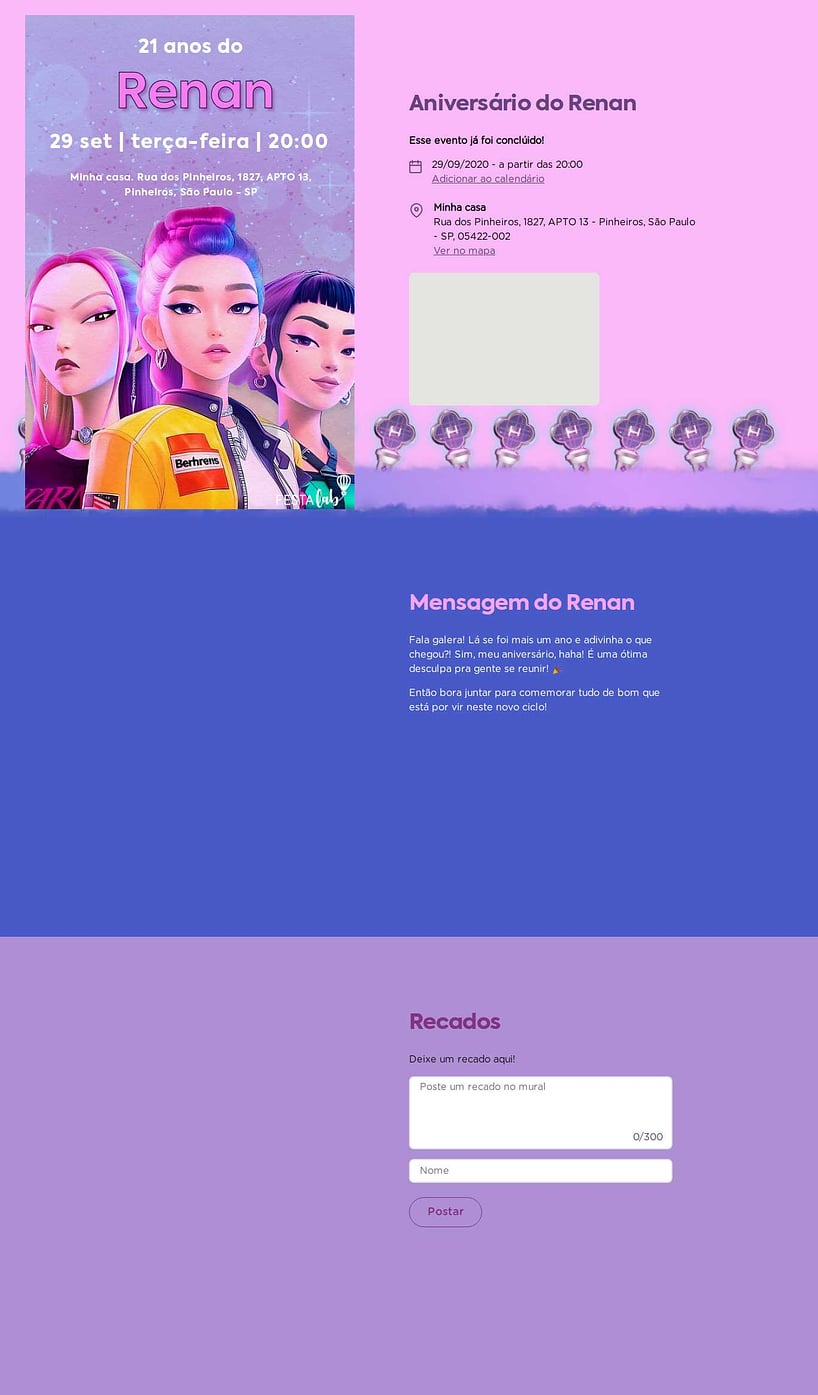 Vibe de Aniversario - Brilho das Guerreiras