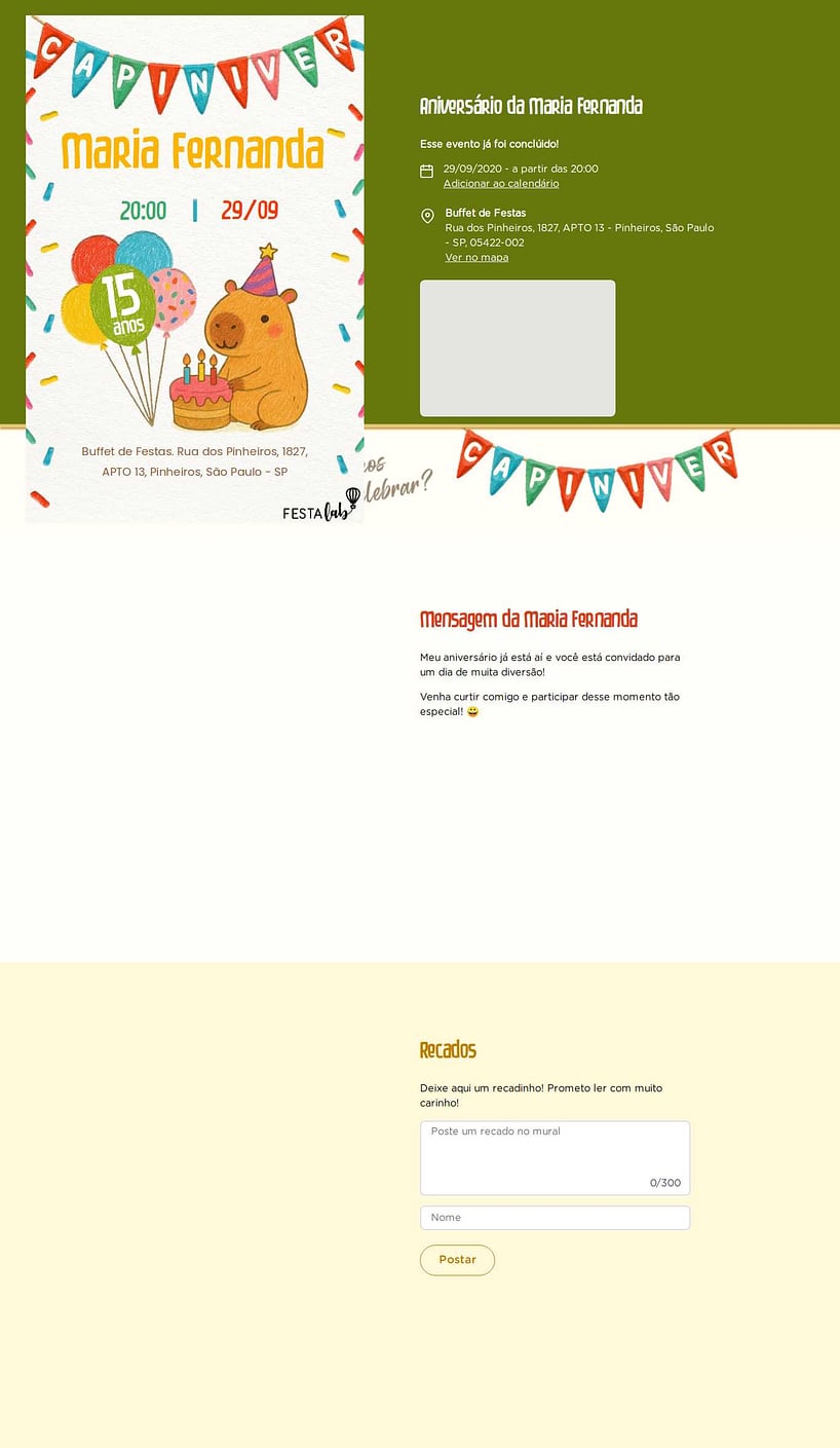 Vibe de Aniversario - Capiniver