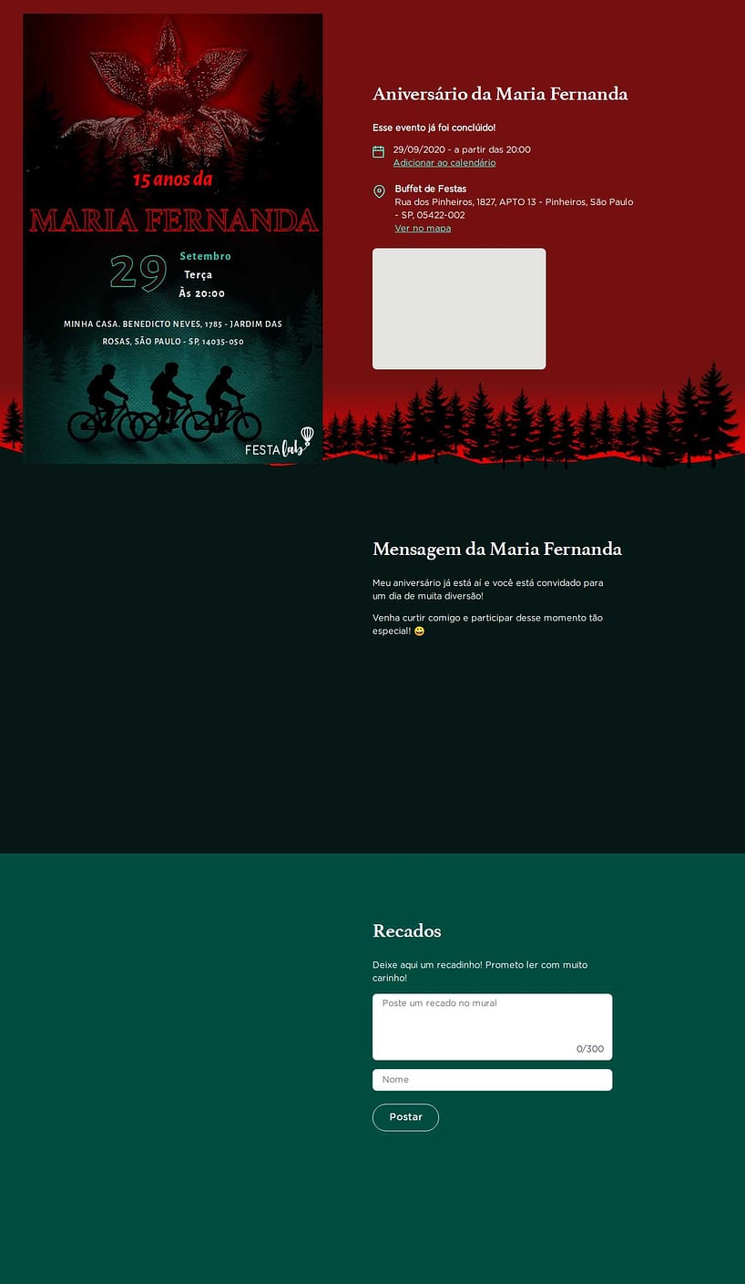 Vibe de Aniversario - Demogorgon Stranger Things