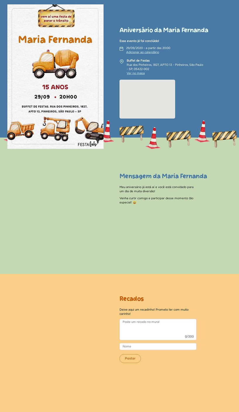 Vibe de Aniversario - Festa da Construcao