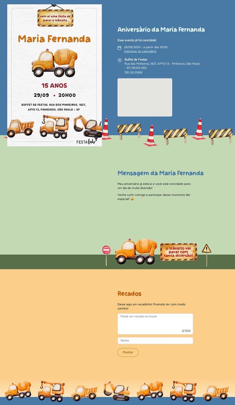 Vibe de Aniversario - Festa da Construcao