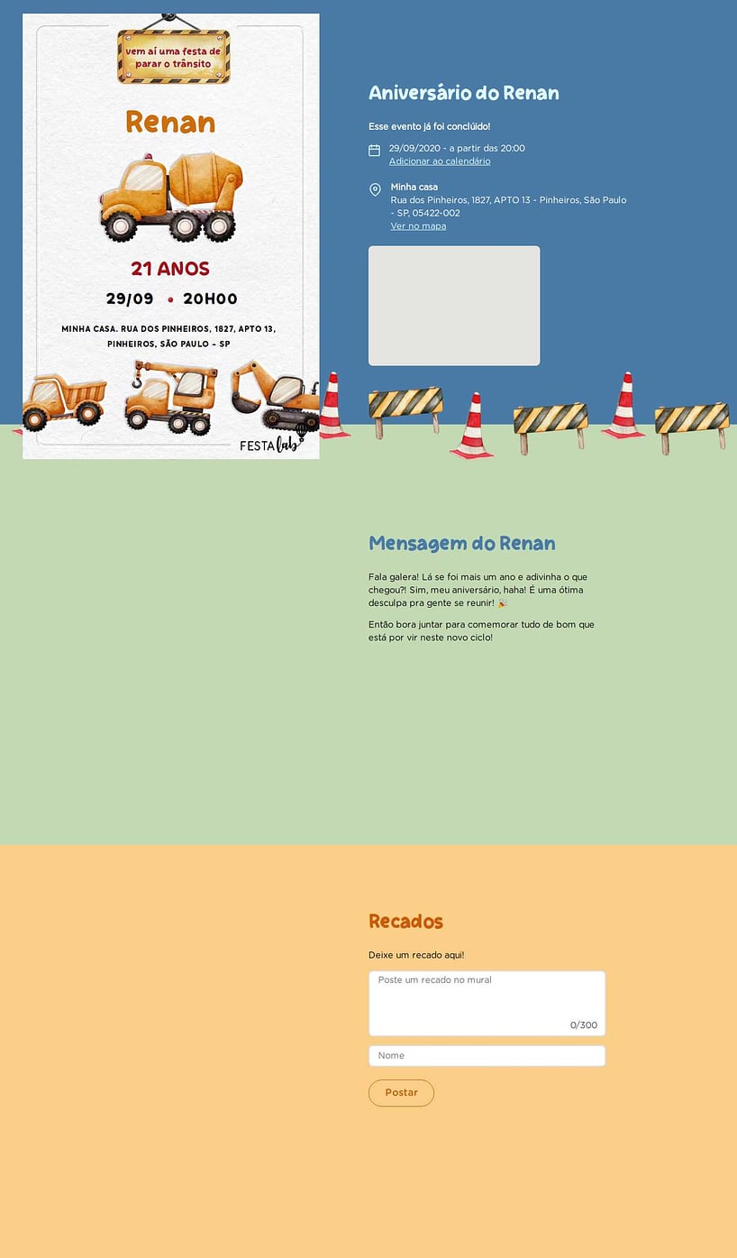 Vibe de Aniversario - Festa da Construcao