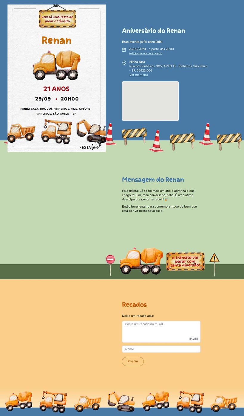 Vibe de Aniversario - Festa da Construcao