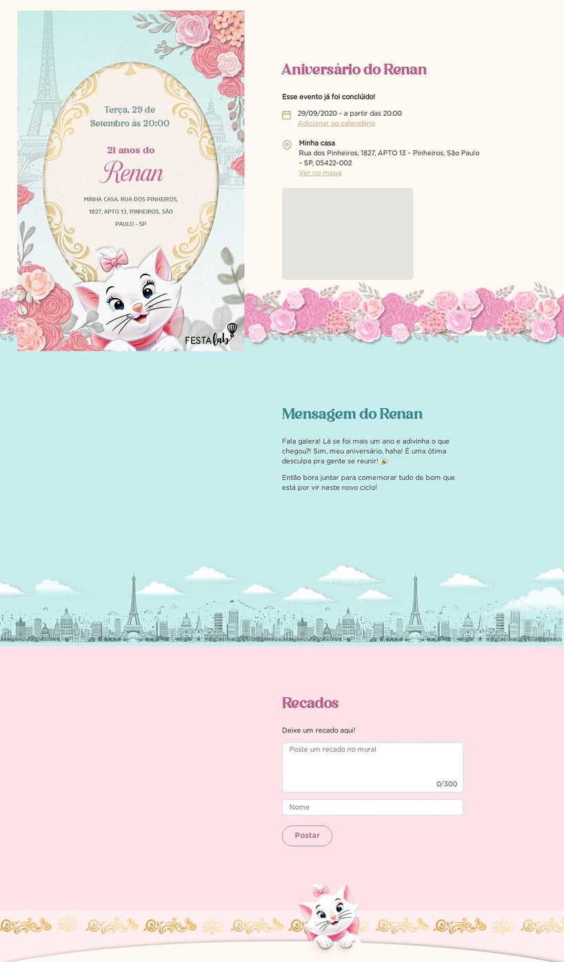 Vibe de Aniversario - Gata Marie Charmosa