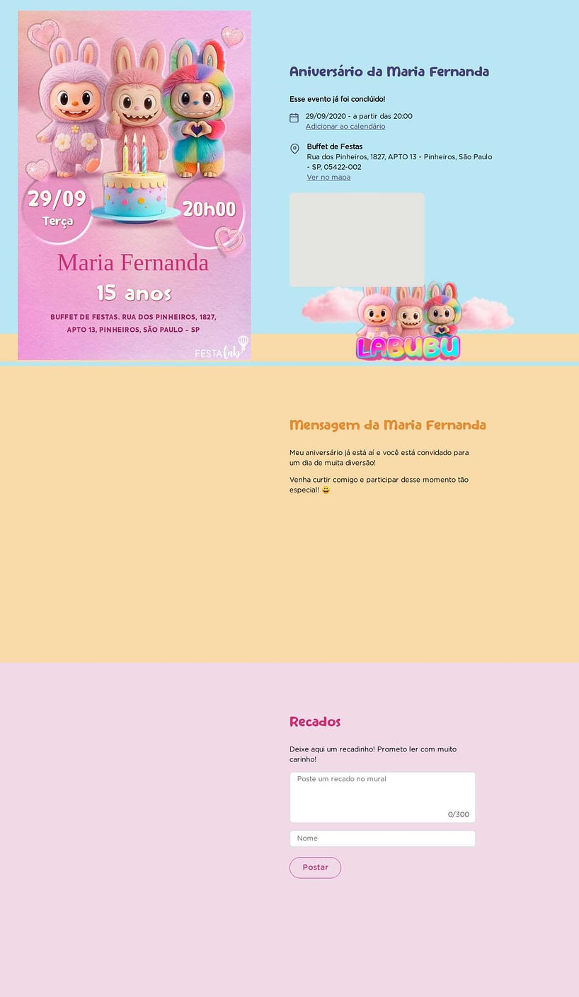 Vibe de Aniversario - Minha Festa Labubu