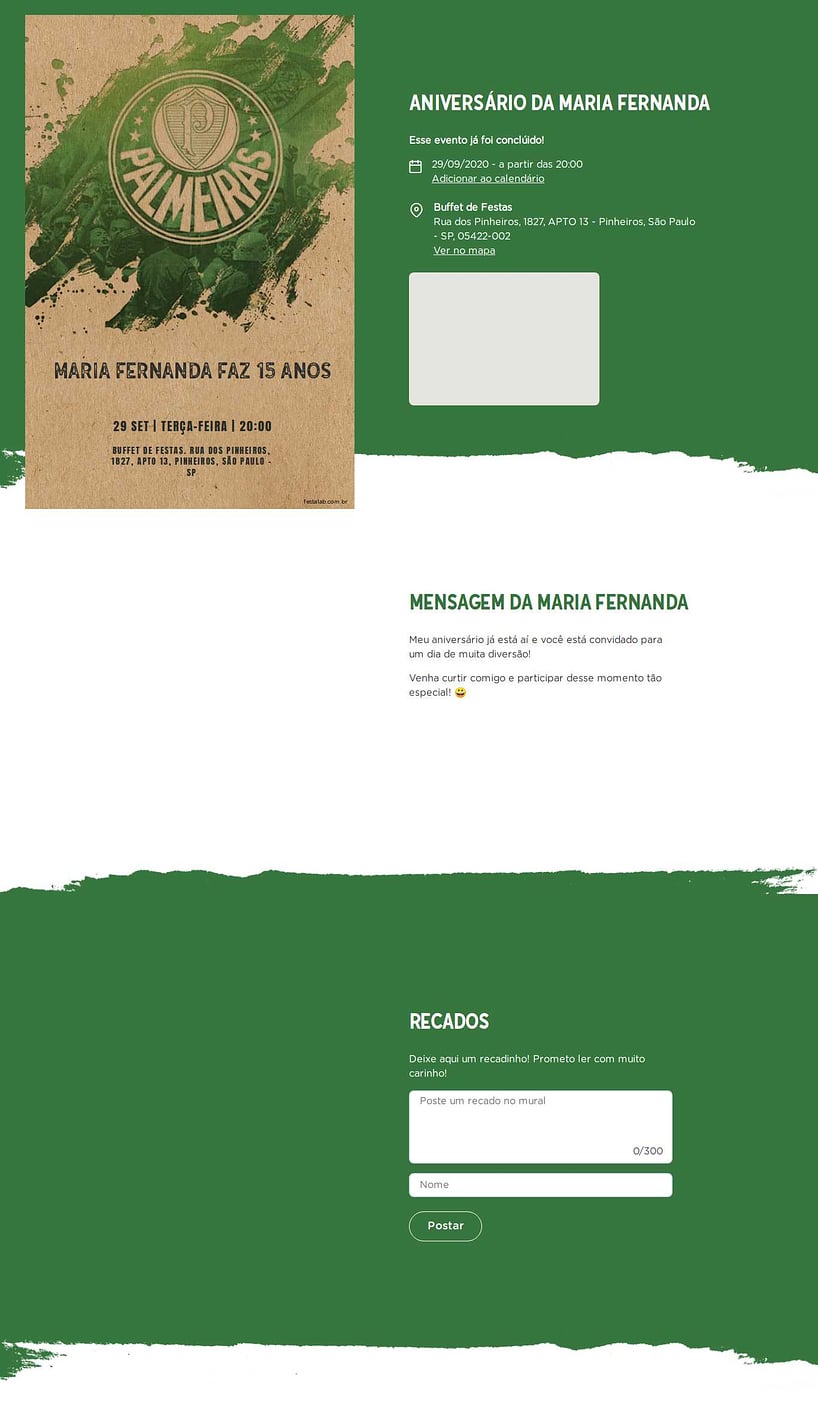 Vibe de Aniversario - Palmeiras