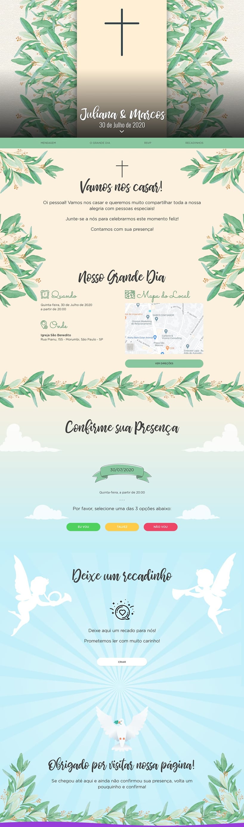 Crie seu site de Casamento - Orquídeas| FestaLab