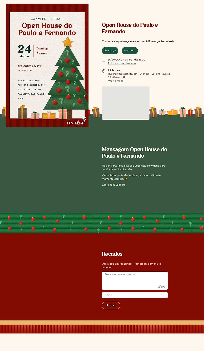 Vibe de Ocasioes especiais - Amigo Secreto