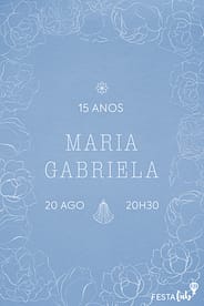 Veja modelos de convites de 15 anos