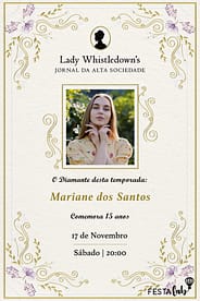 Veja modelos de convites de 15 anos