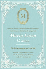 Veja modelos de convites de 15 anos